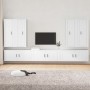 Set de muebles para TV 7 piezas madera contrachapada blanco de vidaXL, Muebles TV - Ref: Foro24-3188870, Precio: 437,19 €, De...