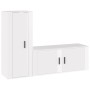 Set de muebles de TV 2 pzas madera contrachapada blanco brillo de vidaXL, Muebles TV - Ref: Foro24-3188736, Precio: 123,55 €,...