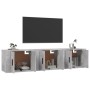 Muebles para TV de pared 3 uds gris hormigón 57x34,5x40 cm de vidaXL, Muebles TV - Ref: Foro24-3188346, Precio: 105,15 €, Des...