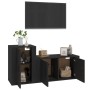 2-piece black plywood TV furniture set by vidaXL, TV Furniture - Ref: Foro24-3188463, Price: 104,89 €, Discount: %