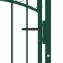 Puerta de jardín con arco superior acero verde 100x175 cm de vidaXL, Puertas de jardín - Ref: Foro24-146366, Precio: 227,99 €...