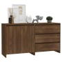 2-teiliges Sideboard aus braunem Eichenholz von vidaXL, Sideboards - Ref: Foro24-3098064, Preis: 151,44 €, Rabatt: %