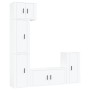 TV furniture set, 5-piece plywood in white. by vidaXL, TV Furniture - Ref: Foro24-3188614, Price: 247,74 €, Discount: %