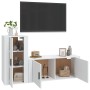 Set de muebles de TV 2 piezas madera contrachapada blanco de vidaXL, Muebles TV - Ref: Foro24-3188486, Precio: 114,19 €, Desc...