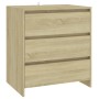 3-Piece Sonoma Oak Manufactured Wood Sideboard by vidaXL, Sideboards - Ref: Foro24-3098067, Price: 212,10 €, Discount: %