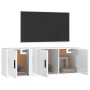 Set TV-Möbel 2-tlg Sperrholz glänzend weiß von vidaXL, TV-Möbel - Ref: Foro24-3188408, Preis: 80,73 €, Rabatt: %