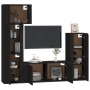 5-piece black plywood TV furniture set by vidaXL, TV Furniture - Ref: Foro24-3188807, Price: 224,67 €, Discount: %