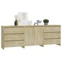 3-Piece Sonoma Oak Manufactured Wood Sideboard by vidaXL, Sideboards - Ref: Foro24-3098067, Price: 212,10 €, Discount: %