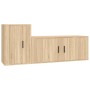 TV furniture set, 2 pieces, oak Sonoma plywood. by vidaXL, TV Furniture - Ref: Foro24-3188481, Price: 103,59 €, Discount: %