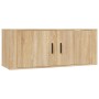 TV furniture set, 2 pieces, oak Sonoma plywood. by vidaXL, TV Furniture - Ref: Foro24-3188481, Price: 103,59 €, Discount: %