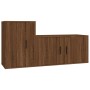 TV furniture set, 2 pieces, plywood, brown oak by vidaXL, TV Furniture - Ref: Foro24-3188469, Price: 94,56 €, Discount: %