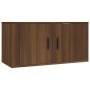 TV furniture set, 2 pieces, plywood, brown oak by vidaXL, TV Furniture - Ref: Foro24-3188469, Price: 94,56 €, Discount: %