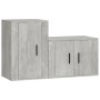 TV furniture set 2 pieces concrete gray plywood by vidaXL, TV Furniture - Ref: Foro24-3188450, Price: 75,35 €, Discount: %