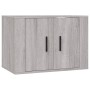 TV-Möbelset 2-teilig Sonoma graues Sperrholz von vidaXL, TV-Möbel - Ref: Foro24-3188452, Preis: 83,07 €, Rabatt: %