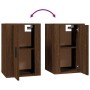 TV furniture set 3 pieces brown oak plywood by vidaXL, TV Furniture - Ref: Foro24-3188389, Price: 116,12 €, Discount: %