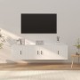 3-piece white plywood TV furniture set by vidaXL, TV Furniture - Ref: Foro24-3188398, Price: 99,85 €, Discount: %