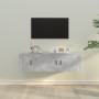 TV furniture set 2 pieces concrete gray plywood by vidaXL, TV Furniture - Ref: Foro24-3188426, Price: 85,80 €, Discount: %