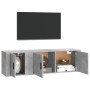 TV furniture set 2 pieces concrete gray plywood by vidaXL, TV Furniture - Ref: Foro24-3188426, Price: 85,80 €, Discount: %