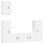 Set de muebles para TV 5 piezas madera contrachapada blanco de vidaXL, Muebles TV - Ref: Foro24-3188774, Precio: 220,49 €, De...