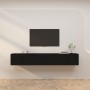 Wall TV furniture 3 pcs black 80x34.5x40 cm by vidaXL, TV Furniture - Ref: Foro24-3188359, Price: 172,99 €, Discount: %