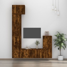 5-piece TV furniture set made of smoked oak plywood by vidaXL, TV Furniture - Ref: Foro24-3188803, Price: 259,88 €, Discount: %