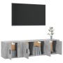 Set de muebles de TV 3 pzas madera contrachapada gris hormigón de vidaXL, Muebles TV - Ref: Foro24-3188402, Precio: 97,99 €, ...