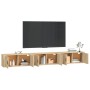 Wall TV furniture 3 pcs Sonoma oak 100x34.5x40 cm by vidaXL, TV Furniture - Ref: Foro24-3188377, Price: 204,99 €, Discount: %