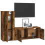 Set TV-Möbel 2 Stück Sperrholz geräucherte Eiche von vidaXL, TV-Möbel - Ref: Foro24-3188739, Preis: 117,06 €, Rabatt: %