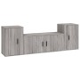 Set de muebles para TV 3 pzas madera contrachapada gris Sonoma de vidaXL, Muebles TV - Ref: Foro24-3188516, Precio: 127,88 €,...