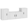 Set de muebles de TV 3 piezas madera contrachapada blanco de vidaXL, Muebles TV - Ref: Foro24-3188502, Precio: 120,95 €, Desc...