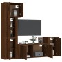 5-piece TV furniture set made of brown oak plywood by vidaXL, TV Furniture - Ref: Foro24-3188637, Price: 225,39 €, Discount: %