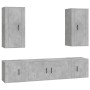 Set de muebles de TV 5 pzas madera contrachapada gris hormigón de vidaXL, Muebles TV - Ref: Foro24-3188682, Precio: 200,05 €,...