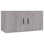 Set de muebles para TV 2 pzas madera contrachapada gris Sonoma de vidaXL, Muebles TV - Ref: Foro24-3188468, Precio: 90,16 €, ...