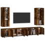 6-piece TV furniture set made of smoked oak plywood by vidaXL, TV Furniture - Ref: Foro24-3188843, Price: 248,88 €, Discount: %