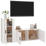 Set TV-Möbel 2-tlg Sperrholz glänzend weiß von vidaXL, TV-Möbel - Ref: Foro24-3188488, Preis: 117,79 €, Rabatt: %