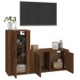 Set de muebles para TV 2 pzas madera contrachapada roble marrón de vidaXL, Muebles TV - Ref: Foro24-3188477, Precio: 103,43 €...