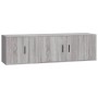 Set de muebles para TV 2 pzas madera contrachapada gris Sonoma de vidaXL, Muebles TV - Ref: Foro24-3188428, Precio: 81,20 €, ...