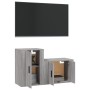 Set de muebles para TV 2 pzas madera contrachapada gris Sonoma de vidaXL, Muebles TV - Ref: Foro24-3188396, Precio: 80,11 €, ...