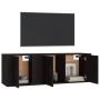 Set de muebles para TV 2 piezas madera contrachapada negro de vidaXL, Muebles TV - Ref: Foro24-3188407, Precio: 92,21 €, Desc...