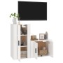 TV furniture set 2 pieces glossy white plywood by vidaXL, TV Furniture - Ref: Foro24-3188456, Price: 87,97 €, Discount: %