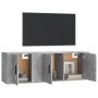 Set de muebles de TV 2 pzas madera contrachapada gris hormigón de vidaXL, Muebles TV - Ref: Foro24-3188410, Precio: 76,08 €, ...