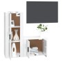 Set de muebles de TV 2 pzas madera contrachapada blanco brillo de vidaXL, Muebles TV - Ref: Foro24-3188720, Precio: 94,74 €, ...