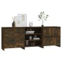 3-piece smoked oak manufactured wood sideboard by vidaXL, Sideboards - Ref: Foro24-3098078, Price: 187,80 €, Discount: %