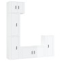 Set de muebles de TV 5 pzas madera contrachapada blanco brillo de vidaXL, Muebles TV - Ref: Foro24-3188616, Precio: 251,87 €,...