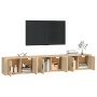 Muebles para TV de pared 3 uds roble Sonoma 80x34,5x40 cm de vidaXL, Muebles TV - Ref: Foro24-3188361, Precio: 177,99 €, Desc...