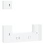 Set de muebles de TV 5 pzas madera contrachapada blanco brillo de vidaXL, Muebles TV - Ref: Foro24-3188584, Precio: 202,99 €,...