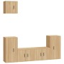 Set de muebles para TV 5 pzas madera contrachapada roble Sonoma de vidaXL, Muebles TV - Ref: Foro24-3188585, Precio: 192,99 €...