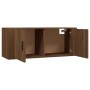 TV furniture set 3 pieces brown oak plywood by vidaXL, TV Furniture - Ref: Foro24-3188421, Price: 131,49 €, Discount: %