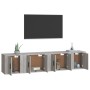 TV furniture set 4 pieces in gray Sonoma plywood by vidaXL, TV Furniture - Ref: Foro24-3188436, Price: 133,54 €, Discount: %