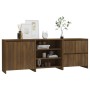 Oak Brown Manufactured Wood 3-Piece Sideboard by vidaXL, Sideboards - Ref: Foro24-3098080, Price: 185,46 €, Discount: %